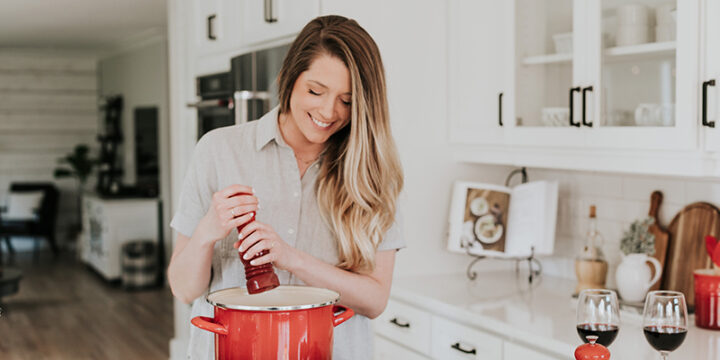 woman cooking