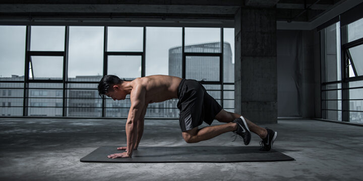 Man working out after consuming L-Arginine